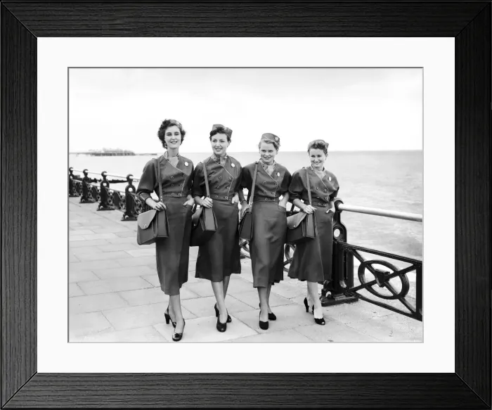 Framed Print : The first of Brightons Promettes wearing their new uniforms Framed Print : The first of Brightons Promettes wearing their new uniforms