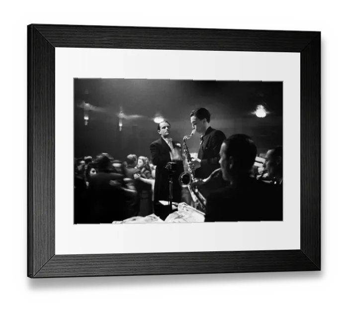 Framed Print : Saturday night dancing at Hammersmith Palais in London, with a band supplying the music