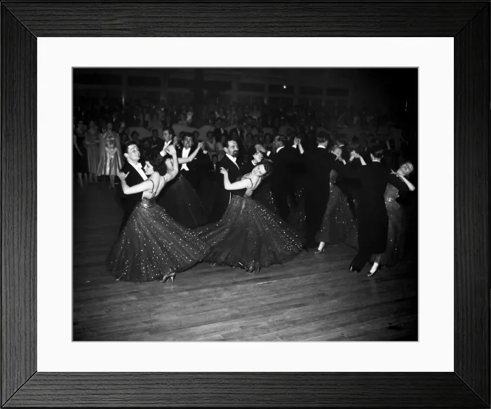 Framed Print : Sunday Mercury dancing Final at the Tower Ballroom in Blackpool. Circa 1960