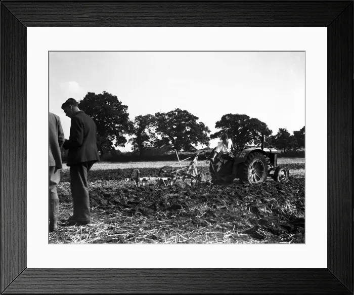 Framed Print : A farmer and his Fordson N9 tractor seen here competing in the annual Forest of Arden Framed Print : A farmer and his Fordson N9 tractor seen here competing in the annual Forest of Arden