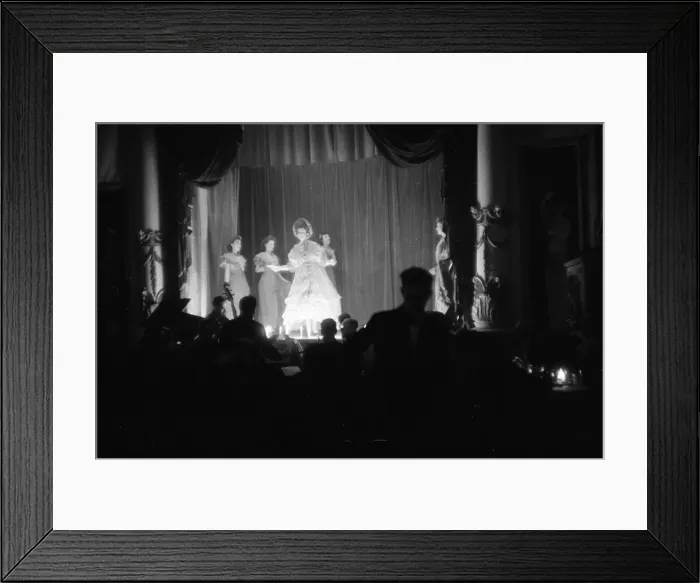 Framed Print : Old time music hall show by the RAF at Henlow Aerodrome, Bedfordshire Framed Print : Old time music hall show by the RAF at Henlow Aerodrome, Bedfordshire