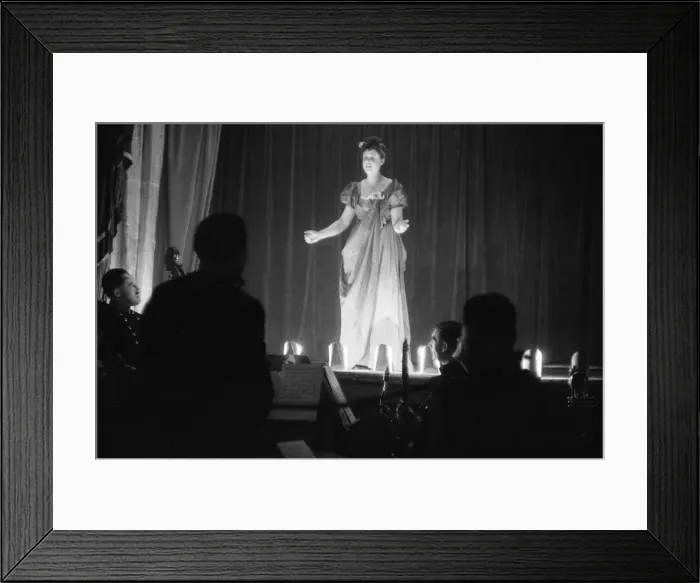 Framed Print : Old time music hall show by the RAF at harlow Aerodrome, Bedfordshire Framed Print : Old time music hall show by the RAF at harlow Aerodrome, Bedfordshire