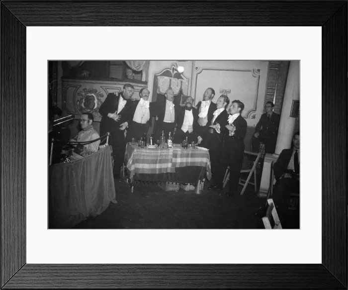 Framed Print : Old time music hall show by the RAF at Henlow Aerodrome, Bedfordshire Framed Print : Old time music hall show by the RAF at Henlow Aerodrome, Bedfordshire