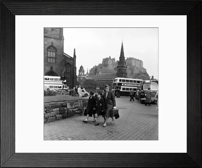 Framed Print : Views of Edinburgh, Scotland. September 1954