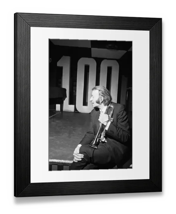 Framed Print : Humphrey Lyttelton Jazz musician seen here at the 100 Club on Oxford Street