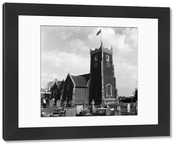 St. Mary Magdalene Church in Sandringham, Norfolk. 24th April 1952