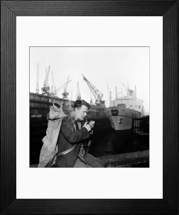 Framed Print : Unemployed and views of Liverpool, Merseyside, 30th November 1962 Framed Print : Unemployed and views of Liverpool, Merseyside, 30th November 1962