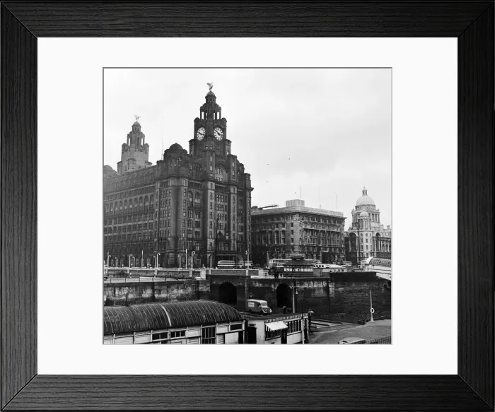 Framed Print : Views of Liverpool, Merseyside, 13th May 1954. Docks and Harbour Board offices Framed Print : Views of Liverpool, Merseyside, 13th May 1954. Docks and Harbour Board offices