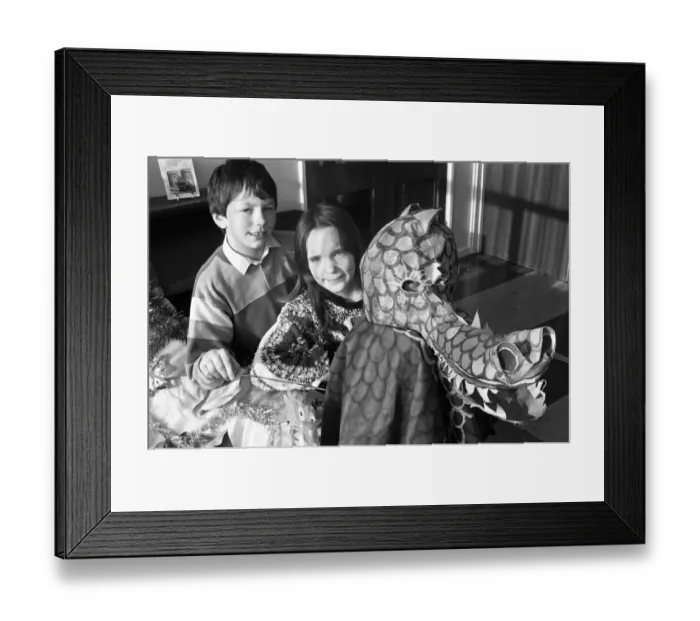 Framed Print : Children of Golcar Junior, Infant and Nursery School welcomed the new Chinese year of Framed Print : Children of Golcar Junior, Infant and Nursery School welcomed the new Chinese year of