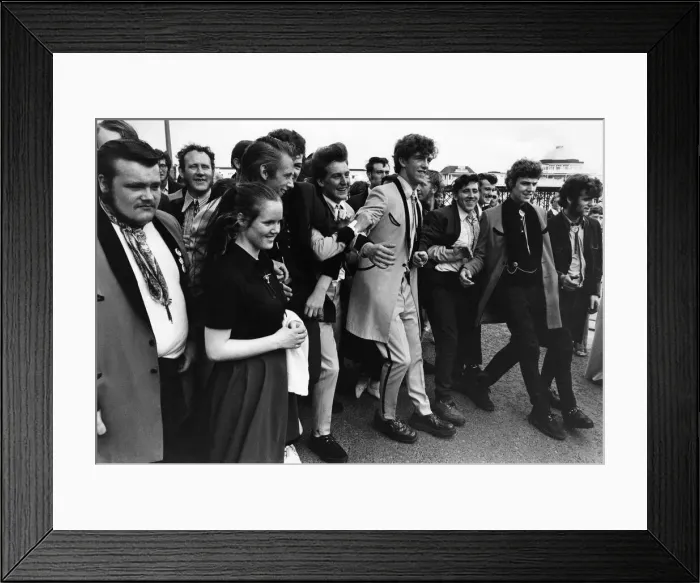 Framed Print : New Brighton Promenade was taken back to 1955 when Granada TV filmed a documentary Framed Print : New Brighton Promenade was taken back to 1955 when Granada TV filmed a documentary