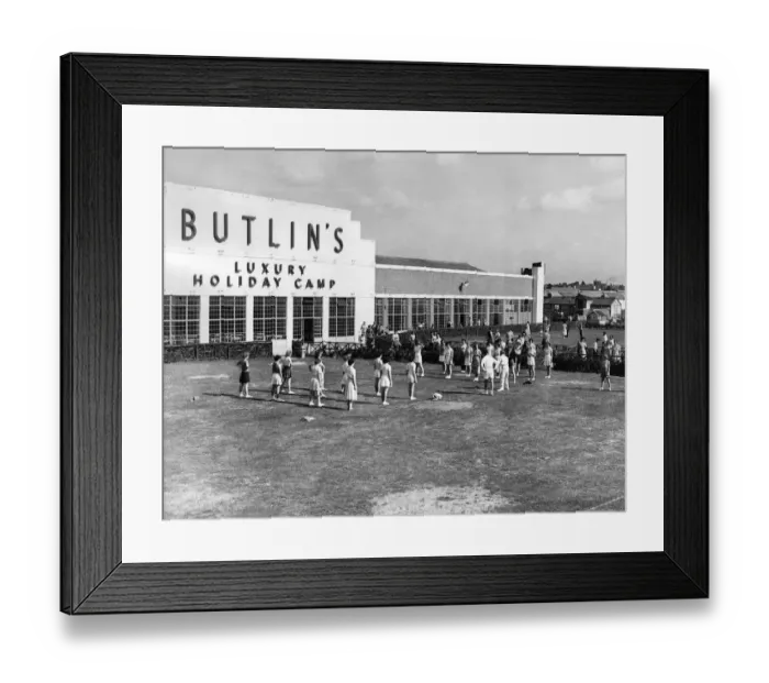 Framed Print : Exterior view of Butlins camp, Clacton, Clacton-on-Sea, Essex. April 1959 P009556