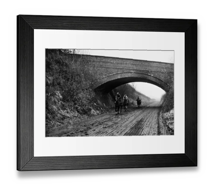 Framed Print : John Kenneally runs a ten horse string at Clipsham, Rutland, spent £15