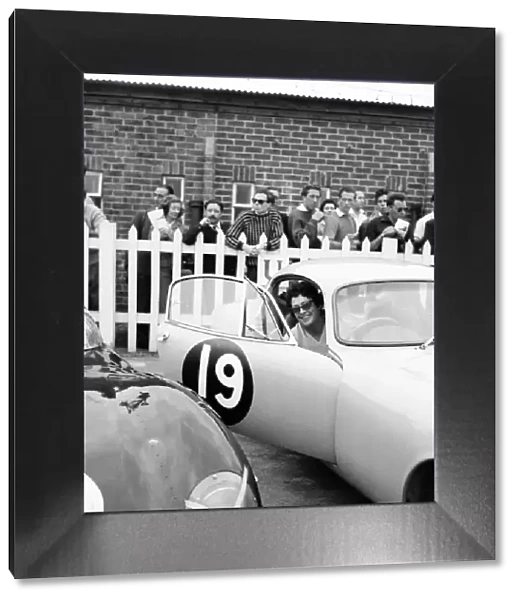 Motor car racing at Goodwood. Jean Bloxham, the only woman driver in Event 3