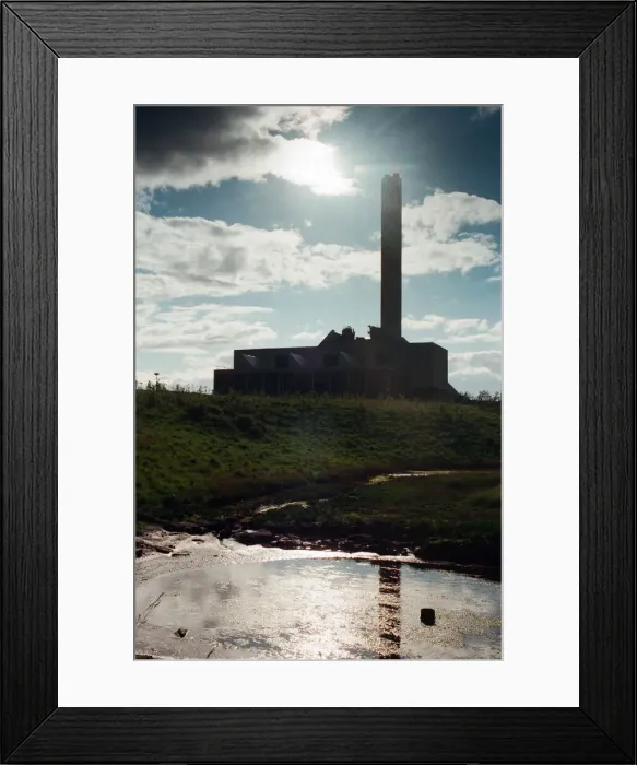 Framed Print : Incinerator near A19, Stockton, 13th May 1997