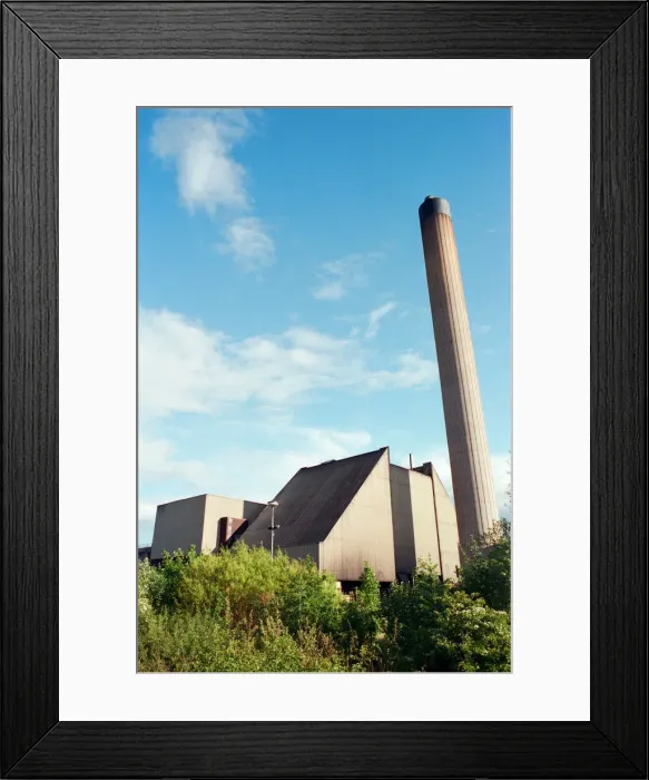 Framed Print : Incinerator near A19, Stockton, 13th May 1997