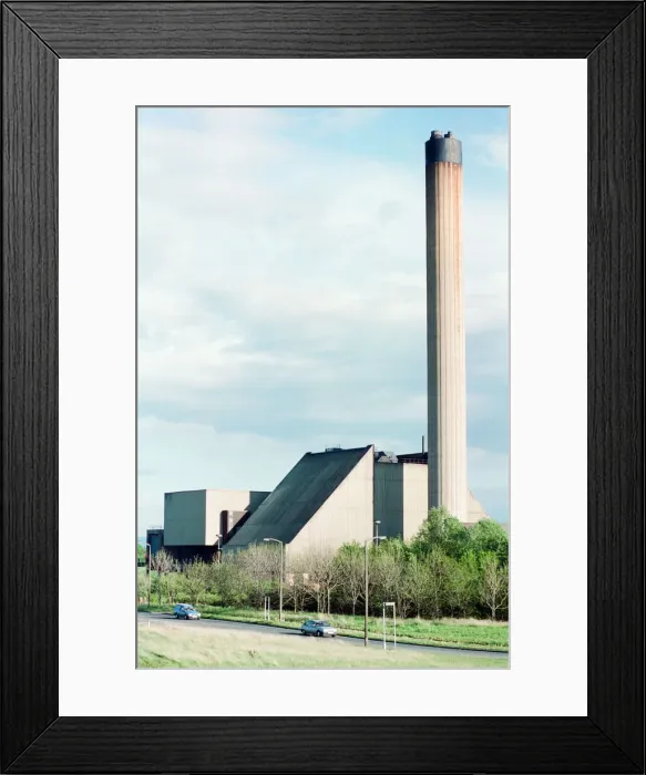Framed Print : Incinerator near A19, Stockton, 13th May 1997 Framed Print : Incinerator near A19, Stockton, 13th May 1997