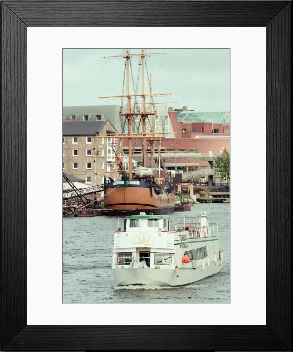Framed Print : Teesside Princess, based on the River Tees at Stockton, maiden voyage up the Tees Framed Print : Teesside Princess, based on the River Tees at Stockton, maiden voyage up the Tees