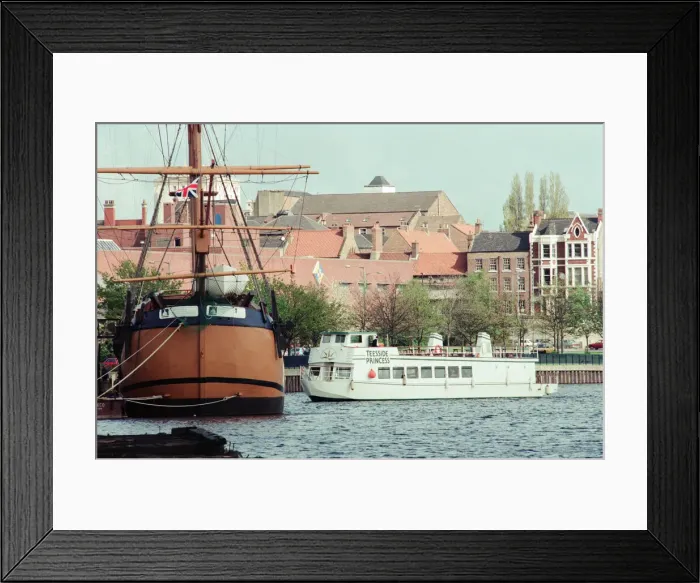 Framed Print : Teesside Princess, based on the River Tees at Stockton, maiden voyage up the Tees Framed Print : Teesside Princess, based on the River Tees at Stockton, maiden voyage up the Tees