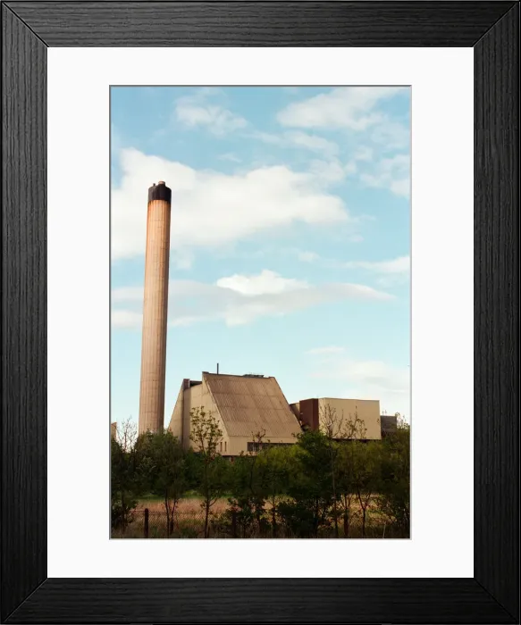 Framed Print : Incinerator near A19, Stockton, 13th May 1997 Framed Print : Incinerator near A19, Stockton, 13th May 1997