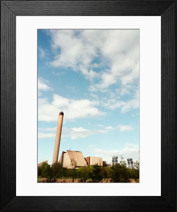 Framed Print : Incinerator near A19, Stockton, 13th May 1997 Framed Print : Incinerator near A19, Stockton, 13th May 1997