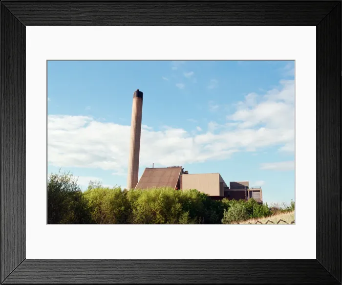 Framed Print : Incinerator near A19, Stockton, 13th May 1997 Framed Print : Incinerator near A19, Stockton, 13th May 1997