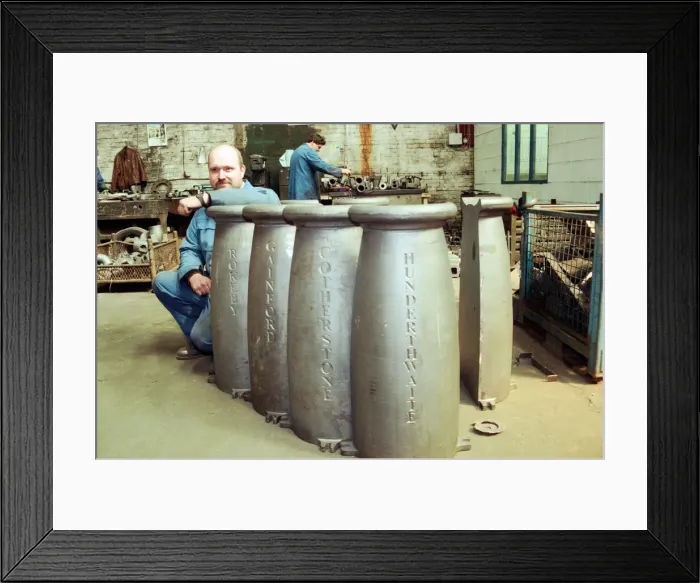 Framed Print : Stockton Castings. 15th May 1996