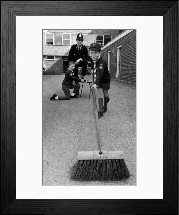 Framed Print : Its Bobby Job Time for the young cubs David and Colin Bell Framed Print : Its Bobby Job Time for the young cubs David and Colin Bell