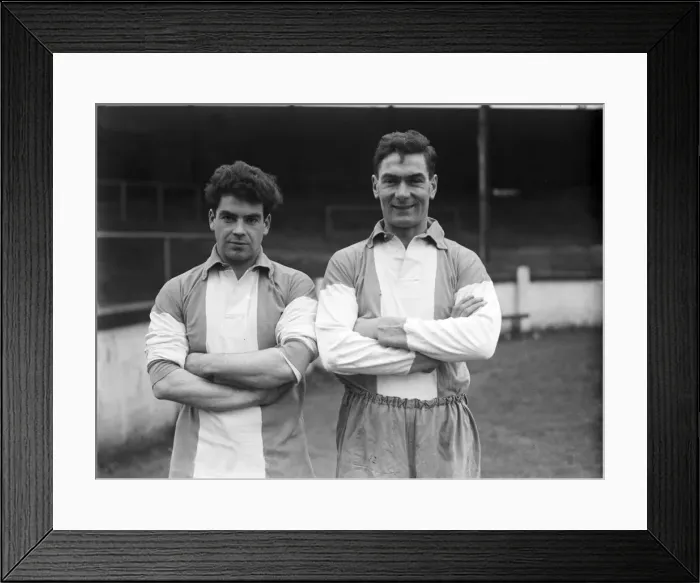 Framed Print : Coventry City Centre Forward Jack Lee and Inside Forward Ken Rowley Circa 1954
