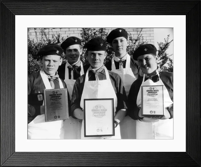 Framed Print : A group of Thornaby scouts have discovered the recipe for success Framed Print : A group of Thornaby scouts have discovered the recipe for success