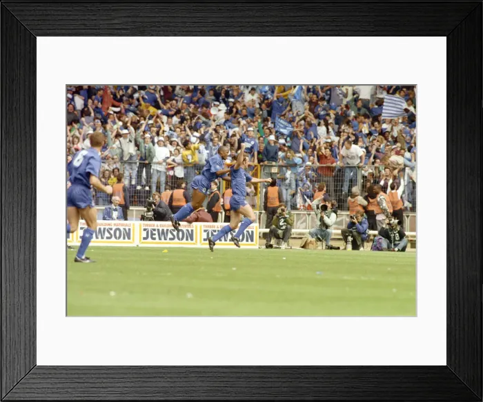 Framed Print : Division One Play Off match at Wembley Stadium. Swindon Town 4 v Leicester City 3 Framed Print : Division One Play Off match at Wembley Stadium. Swindon Town 4 v Leicester City 3