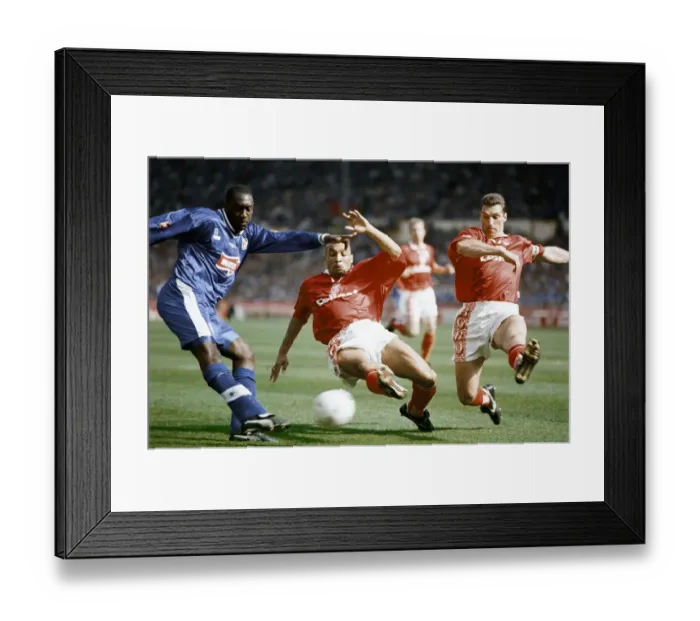 Framed Print : 1997 League Cup Final at Wembley. Leicester City 1 v Middlesbrough 1 Framed Print : 1997 League Cup Final at Wembley. Leicester City 1 v Middlesbrough 1