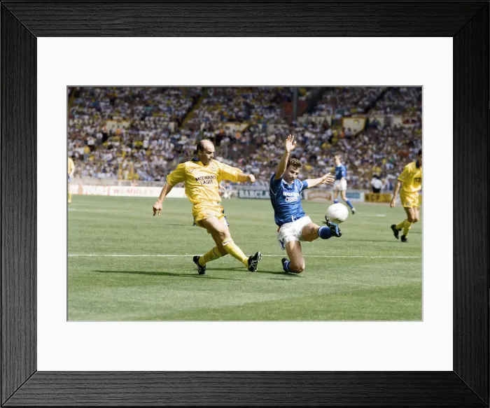 Framed Print : 1992 Play Off Final at Wembley Stadium. Blackburn Rovers 1 v Leicester City 0 Framed Print : 1992 Play Off Final at Wembley Stadium. Blackburn Rovers 1 v Leicester City 0