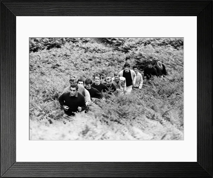 Framed Print : Leicester City players start their get fit programme in readiness for their fight back to