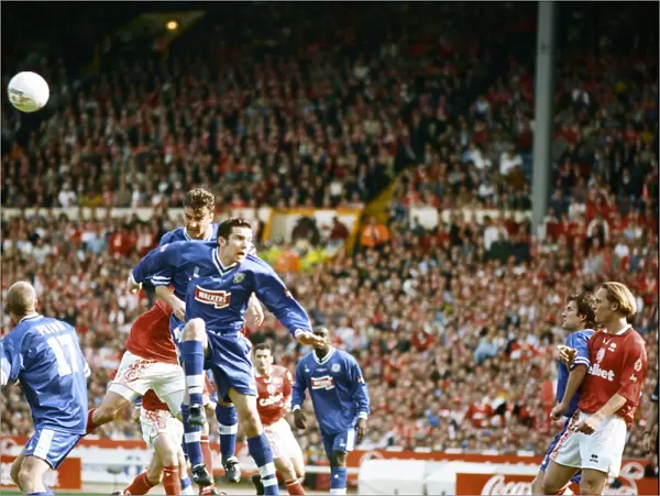 1997 League Cup Final at Wembley. Leicester City 1 v Middlesbrough 1