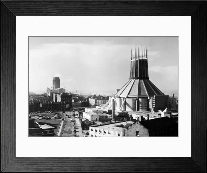Framed Print : Liverpools two cathedrals (Anglican and Catholic) - linking them together is Hope