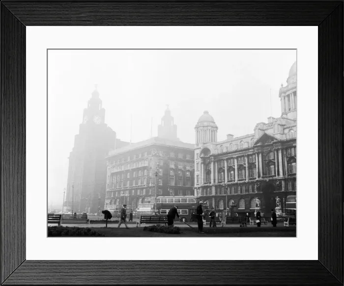 Framed Print : Unemployed and views of Liverpool, Merseyside, 30th November 1962 Framed Print : Unemployed and views of Liverpool, Merseyside, 30th November 1962