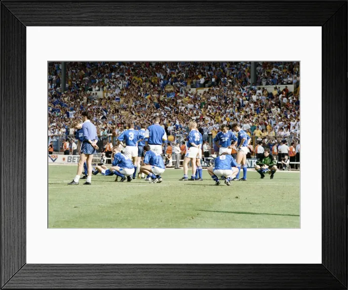 Framed Print : 1992 Play Off Final at Wembley Stadium. Blackburn Rovers 1 v Leicester City 0 Framed Print : 1992 Play Off Final at Wembley Stadium. Blackburn Rovers 1 v Leicester City 0