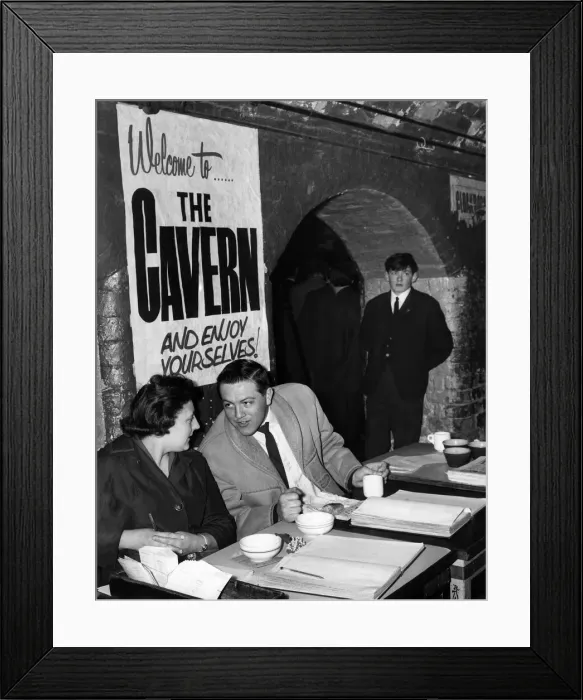 Framed Print : Scene inside the famous Cavern Club in Matthew Street, Liverpool, Merseyside