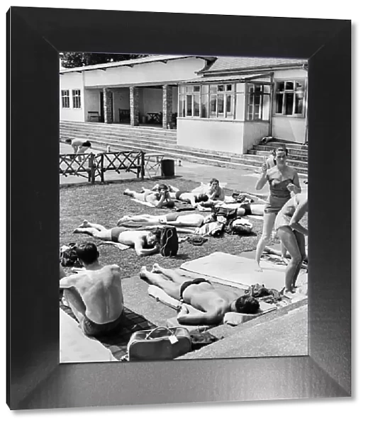 Holidaymakers enjoying the hot weather over the Whitsun Bank Holiday at the Galleon Pool