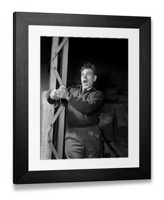 Framed Print : Charlton Athletic trainer Jimmy Trotter. 20th November 1952 Framed Print : Charlton Athletic trainer Jimmy Trotter. 20th November 1952