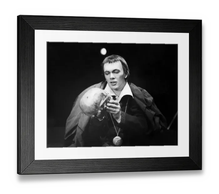 Framed Print : Unknown actor seen here performing as Hamlet Circa 1950