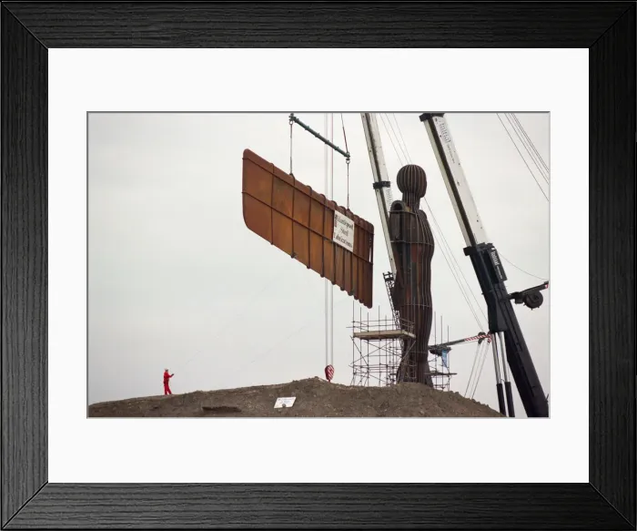 Framed Print : The Angel of the North is a contemporary sculpture, designed by Antony Gormley Framed Print : The Angel of the North is a contemporary sculpture, designed by Antony Gormley