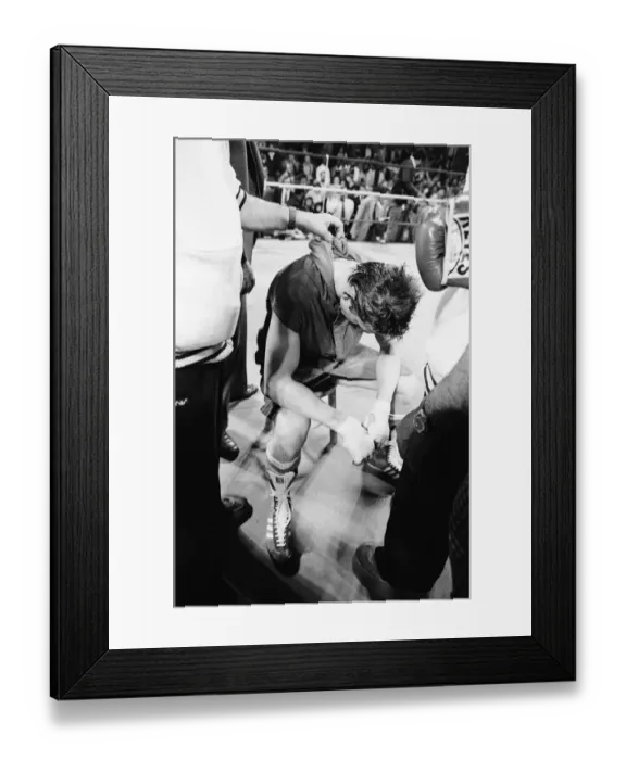Framed Print : Sugar Ray Leonard v Dave Boy Green, WBC welterweight title fight, Capital Centre Framed Print : Sugar Ray Leonard v Dave Boy Green, WBC welterweight title fight, Capital Centre