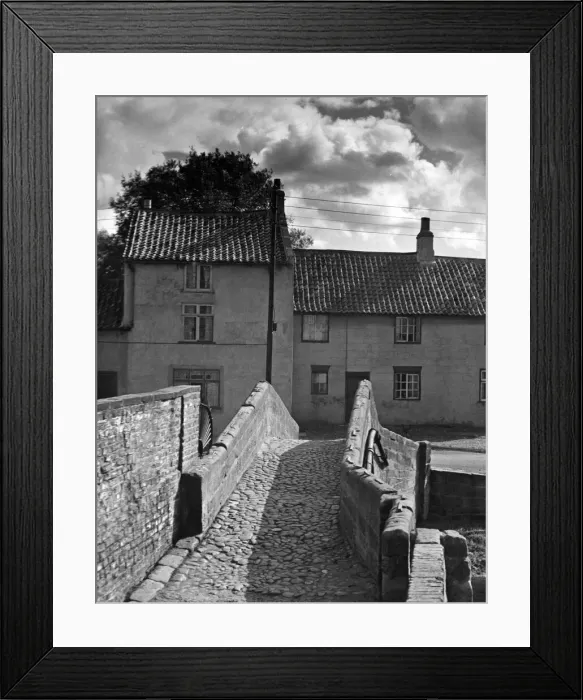 Framed Print : Pack Horse Bridge, Stokesley. 12th June 1968