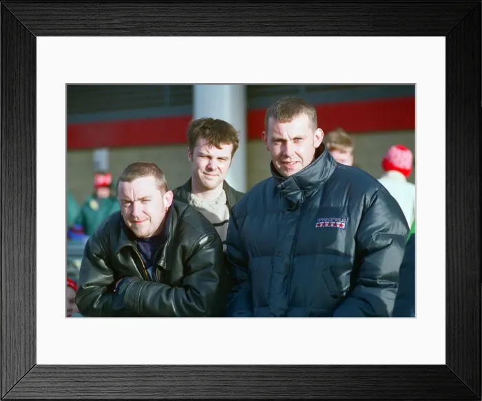 Framed Print : Boro supporters unhappy at losing three points. Middlesbrough were deducted points Framed Print : Boro supporters unhappy at losing three points. Middlesbrough were deducted points