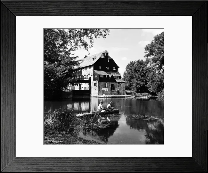 Framed Print : Houghton Mill on the River Great Ouse in Houghton, Cambridgeshire. 28th August 1952 Framed Print : Houghton Mill on the River Great Ouse in Houghton, Cambridgeshire. 28th August 1952