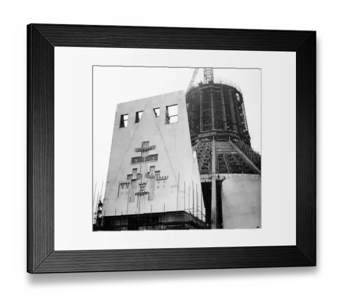 Framed Print : Construction of Liverpool Metropolitan Cathedral, Merseyside, 8th September 1965 Framed Print : Construction of Liverpool Metropolitan Cathedral, Merseyside, 8th September 1965
