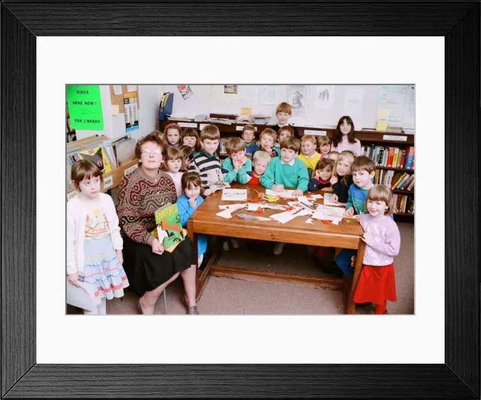 Framed Print : Children at Honley Library indulge in a bit of Jungle Fun Framed Print : Children at Honley Library indulge in a bit of Jungle Fun