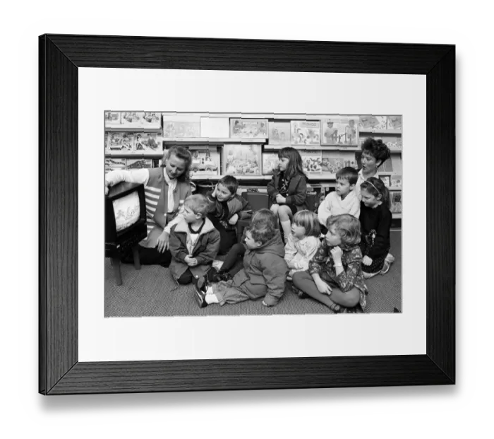 Framed Print : Half-term fun with a serious message came to Huddersfield Early Learning Centre