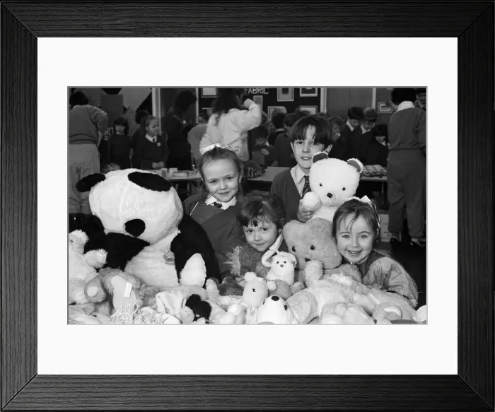 Framed Print : More help for Rumania- Golcar schoolchildren have been doing their bit to boost the Blue Framed Print : More help for Rumania- Golcar schoolchildren have been doing their bit to boost the Blue